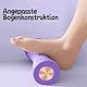 Fußmassagerolle für Plantarfasziitis, Faszienrolle für füße, Fussroller, Massageroller, Tragbarer Gummimassagerolle zur Linderung von Fußgewölbe- und Fersenschmerzen, Stressabbau(violett (Farbe))