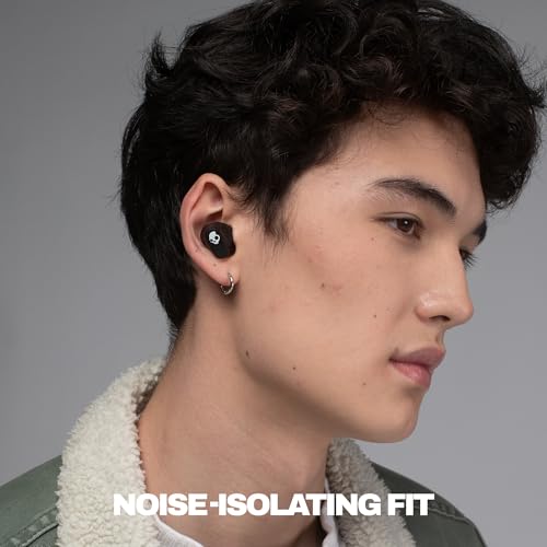 Image of Skullcandy Smokin' Buds 360 Wireless Noise Isolating Earbuds - True Black