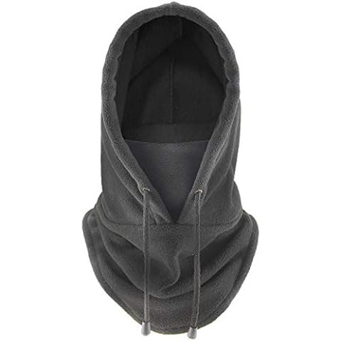 YONCONO Balaclava Face Mask for Women Men, Winter Face Fleece Warm Ski Masks Neck Warmer Hood Windproof Cover Outdoor Sports Headwear (Grey) Cover