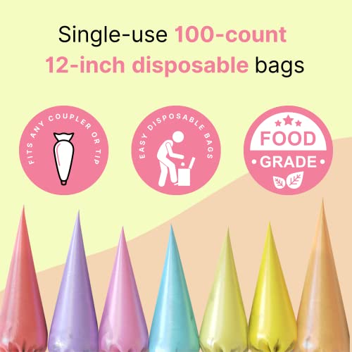 image for The Montreal Baking Co. Piping Bags Disposable (12-inch, 100-pack) COM