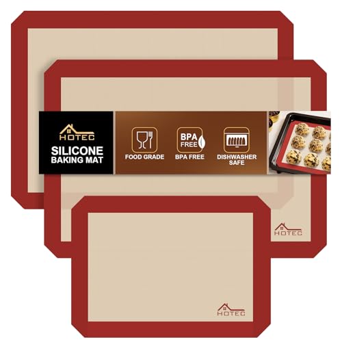 HOTEC Silicone Baking Mats 3 Pack
