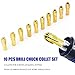 Collet Set For Dremel Rotary Tool Bits, 10 PCS 0.5-3.2mm Brass Collet Chucks 17mm Long Mini Drill Chuck Replacement Sets Shank Dia. 4.3mm Chucks -UY10
