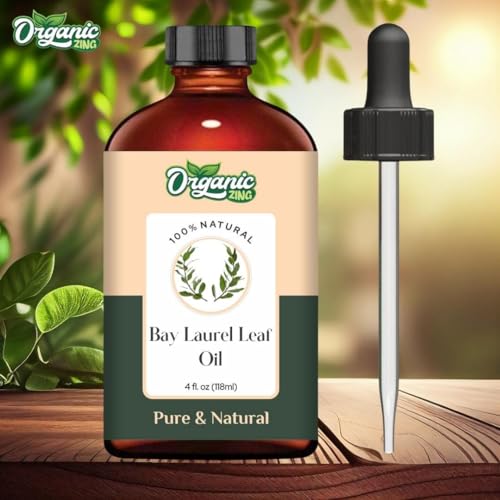 Image of Organic Zing Bay Laurel Leaf (Laurus Nobilis) Oil | Pure & Natural Essential Oil for Skincare, Hair care & Massage - 118ml /3.99fl oz