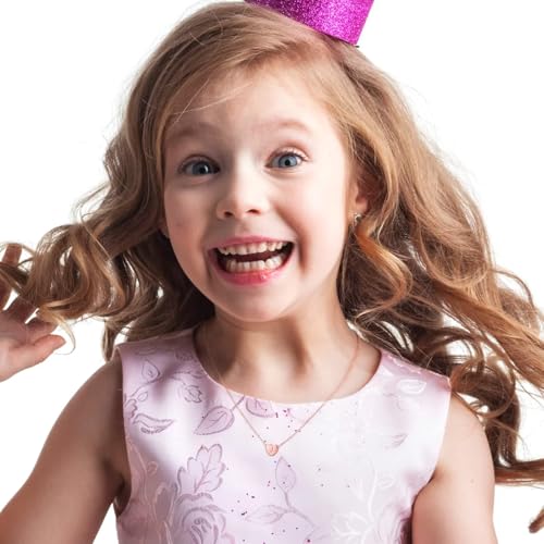 Turandoss Tiny Heart Initial Necklaces for Girls - 14K Rose Gold Filled Heart Pendant Handmade Dainty Heart Letter Initial Necklaces for Teen Girls Jewelry Gifts2