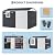 GarveeLife 10x8FT Outdoor Storage Shed with Pushable Window - LED Lamp, Pegboard, Metal Garden Shed with Sloping Roof, Breathable Vent, and Lockable Doors