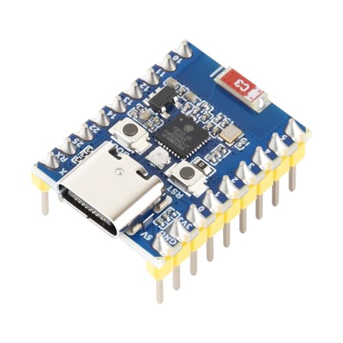 Waveshare ESP32-H2 Mini Development Board with ESP32-H2FH4S, 96MHz Processor, 4MB Flash, Support BLE/Zigbee/Thread Wireless Communication, with Pre-soldered Headers