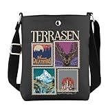 【MATERIAL】：The Crossbody bag is made of high quality canvas, which is both durable and convenient, and the waterproof performance of the material can better protect the items carried. 【STORAGE】：Overall Length Of Crossbody Bag (excluding shoulder stra...