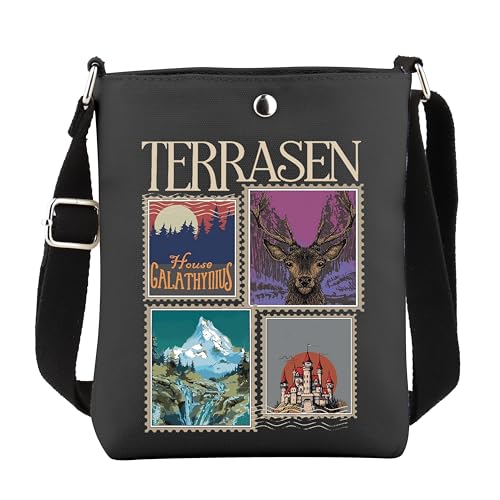 VAMSII T Fantasy Book Crossbody Bag Literary Book Gifts Fiction Fan Gift