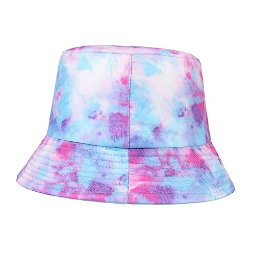 Chapeaux de femmes pour l'été avec large bord bonnet tissu violet style seau