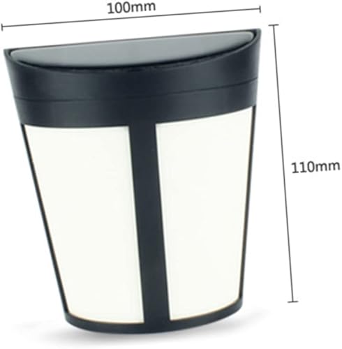 Miniatura 7 de Housoutil Lámparas solares LED de pared, paquete de 6 luces de jardín al aire libre, impermeables, color blanco cálido para patio, valla y jardín