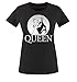 Produktbild Comedy Shirts - Lion - Queen - Damen T-Shirt - Schwarz/Silber Gr. M