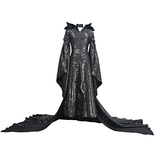 Angelaicos Women's Halloween Cosplay Show Long Black Dress Costume (Xxl) #TOP2