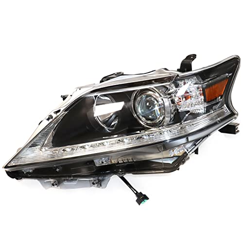 LYNICESHOP Front Headlight for 2013-2015 Lexus RX350/450h HID Xenon Low Beam & Halogen High Beam Headlights, Assembly Replacement Factory Headlamp (Driver Side)