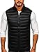 Produktbild BOLF Herren Weste Bodywarmer Steppweste Daunenweste Funktionsweste Vest Ärmellose Sportweste Kapuzenweste Wärme Freizeit Outdoor Slim Fit ModellauswahlJSTYLE LY32 Schwarz XL [1U1]