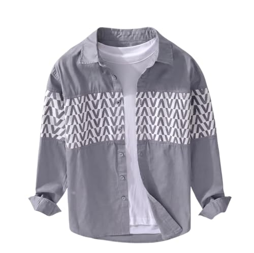 Image of Afflatus Men's Casual Shirt with Geometric Print | Premium Cotton Full Sleeve Shirt for Men | Stylish Regular Fit Fashion Trend | Casual, Party & Smart Casual Wear