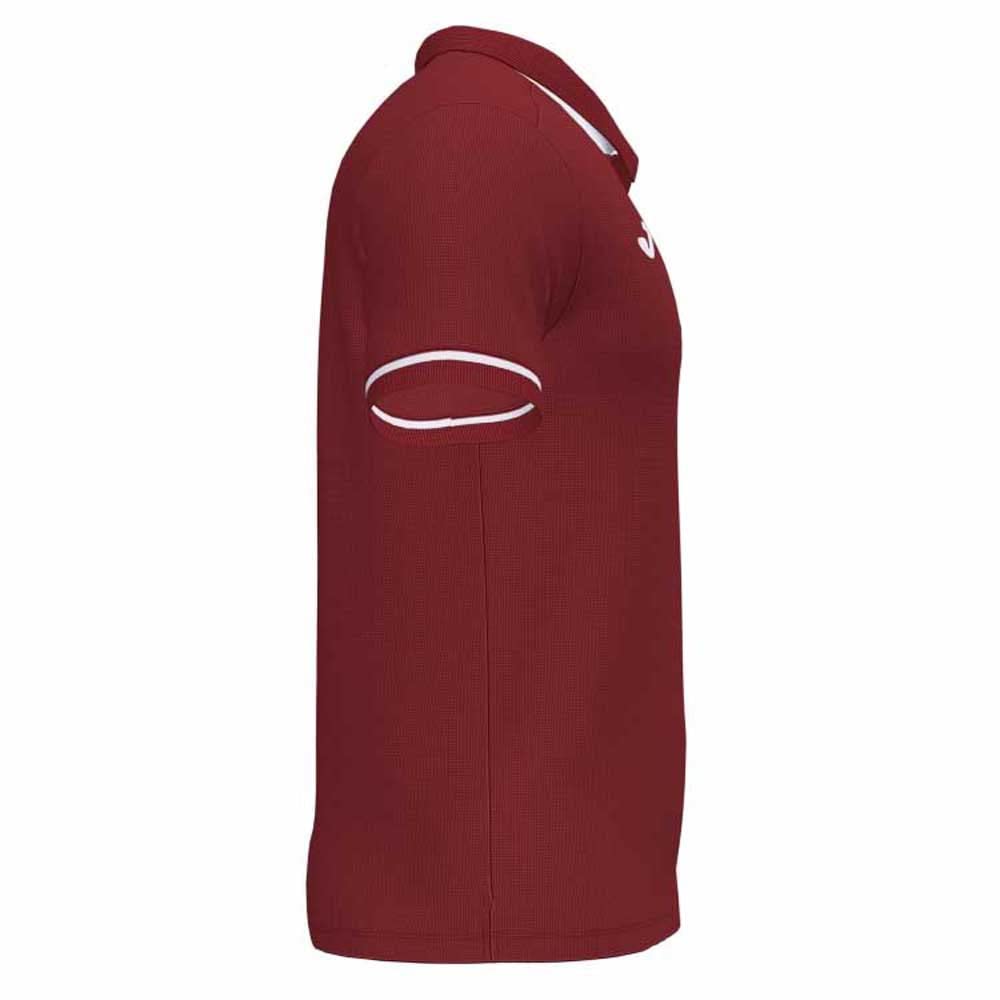 Joma Men's Championship VI Polo Shirt White/Burgundy, Bordeaux White, 3XS - Image 3