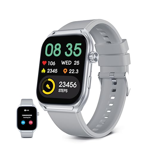KSIX Smartwatch Urban Move Gris, Pantalla AMOLED 2.06', Mensajes, Manos Libres, Asistente Voz, 100+ Modos Deportivos