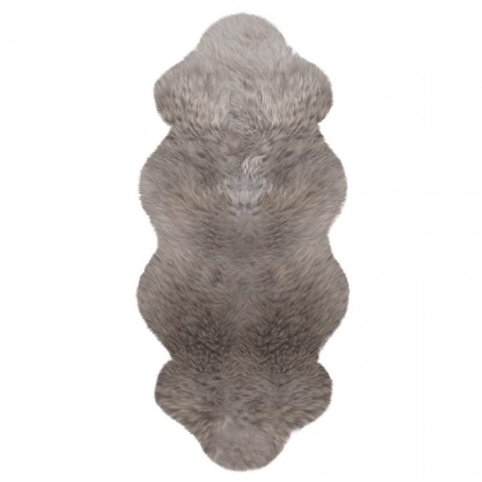 HEITMANN australische Premium Lammfelle, 1,5-fache Felle - Kopf/Kopf, ca. 140 x 68 cm Taupe