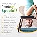 FeetUp - The Original Yoga Headstand Bench, Vegan Handstand Trainer Bench and Stand, Strength Training Inversion Equipment for Relaxation & Strength, Includes App & Starter Kit, Chocolate, Black