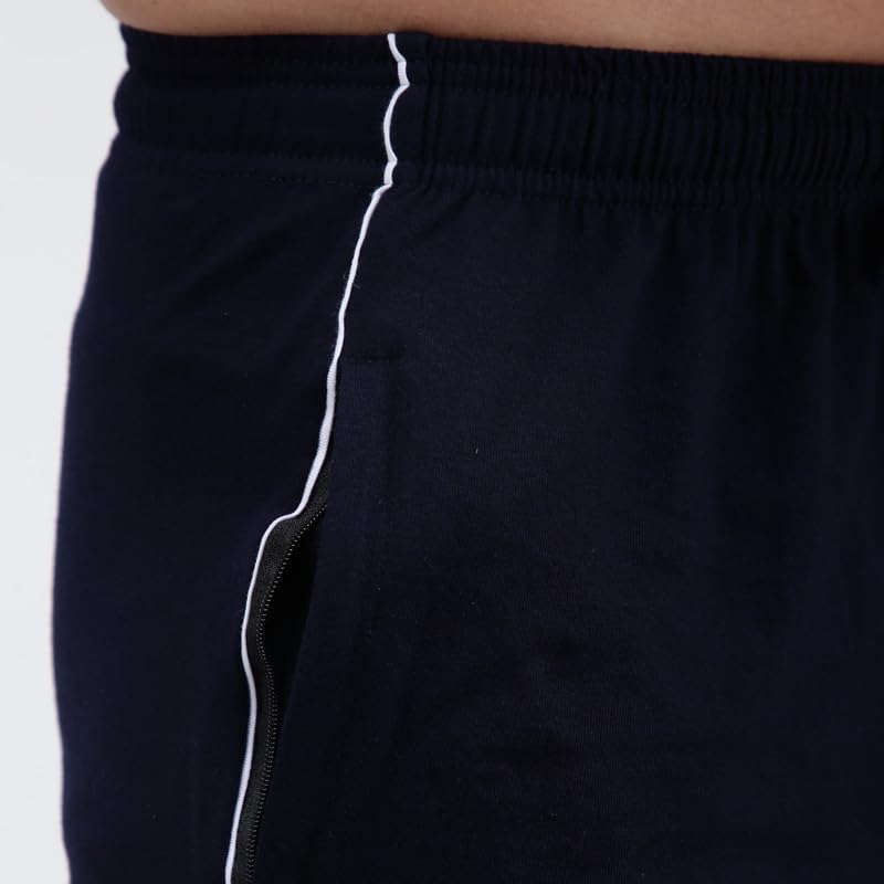 Image of Amul Comfy Men's Track Pant | Super Combed Cotton Rich Blend | Adjustable Drawstring Closure | Slim Tailored Fit | Soft Comfortable Everyday Bottom Wear | Color May Vary (Pack of 1)