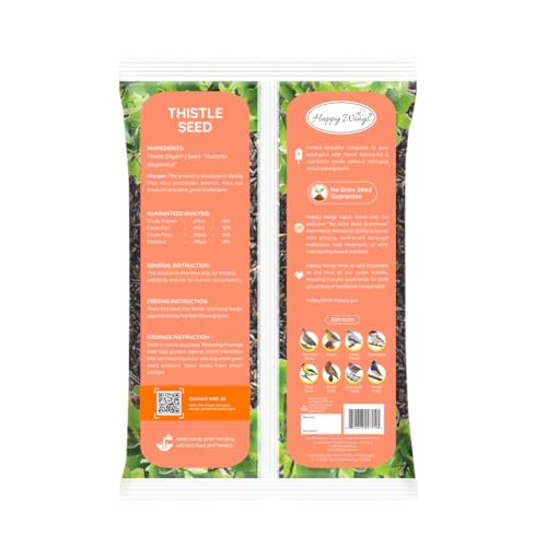 Happy Wings Nyjer/Thistle Seeds Wild Bird Food - 10 Pounds I No Grow Seed I Bird Seed for Wild Birds - Image 3