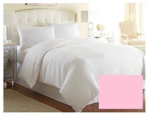 EMPEROR SIZE Bed Luxury Plain Dye DUVET COVER (Hotel Quality) OVER 20 COLOURS - PINK