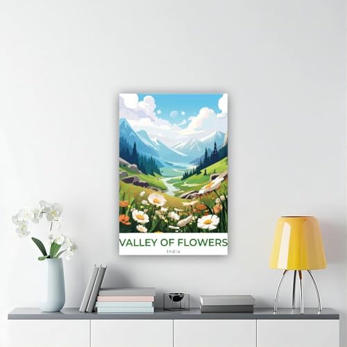 Impression sur toile vallée des fleurs tableau chic séjour 61x91 - 6