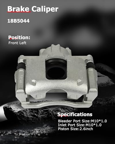 Image of cciyu 18B5044 Front Disc Brake Caliper w /Bracket For Chrysler For Town & Country,For Dodge For Grand Caravan /For Nitro,For Jeep For Liberty /For Wrangler,For Ram For C /V,For Volkswagen For Routan