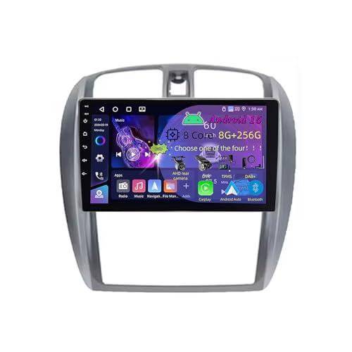 Radio para coche con pantalla táctil doble DIN Android 15 de 9 pulgadas para Mazda/Haima Premacy 2001-2009 Carplay AHD Cámara de visión trasera Navegación GPS Bluetooth Controles en el volante (C1 2+3
