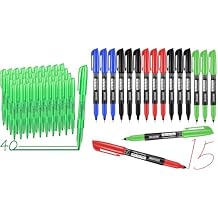 coruscant Highlighters set and Ultra Fine Point Permanent Markers, 15 Pack