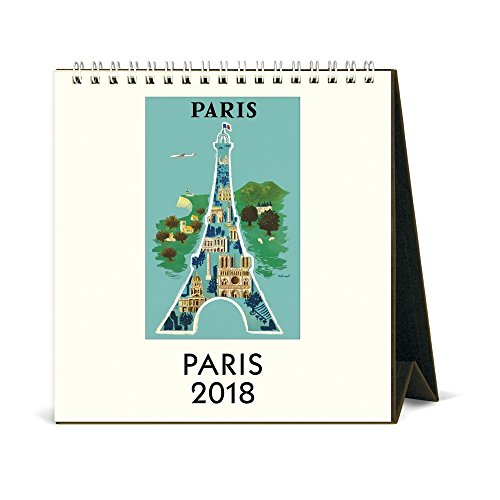 Cavallini Papers & Co 2018 Paris Desk Calendar