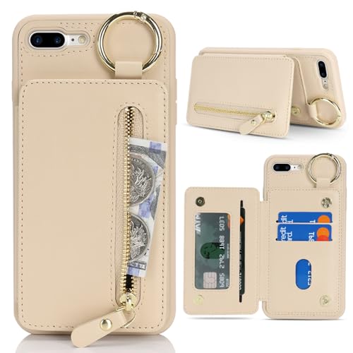 Étui iPhone 7 Plus en cuir pour voyager léger sans sac à main