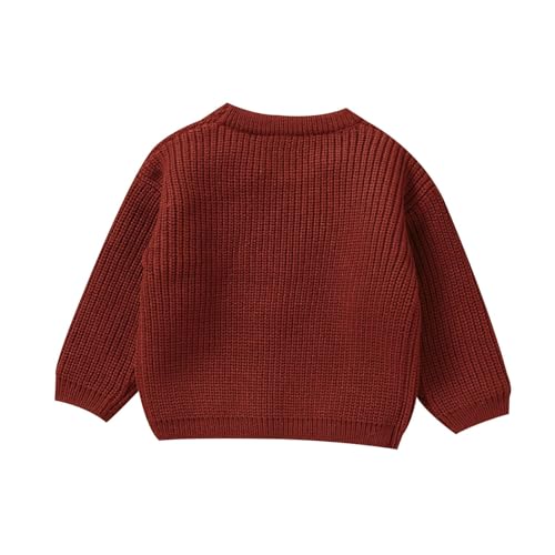 Girls Merry Christmas Sweaters Winter Loose Knit Long Sleeve Pullover Kids Boys Graphic Sweater 6 Months-3 Years2