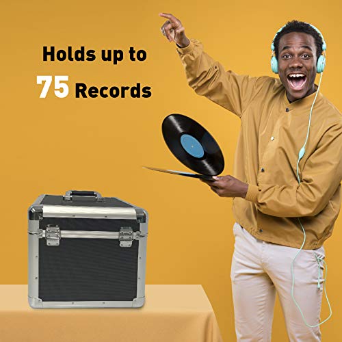image for EasyGo Products RSC-M Classic Acts Vinyl Record Album Storage Case, Ho