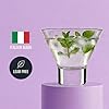 Godinger Martini Glasses, Italian Cocktail Glasses, Dessert Cups, Set of 4, 8oz - Made in Italy #1