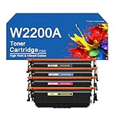 High Yield W2200A Toner Cartridge Compatible for W2200A/01A/02A/03A Replacement for HP Color Laserjet Pro 4201-4203cdn/dn/dw Printers, Print Clearly,W2200A -4 Color -  SEMTGJ
