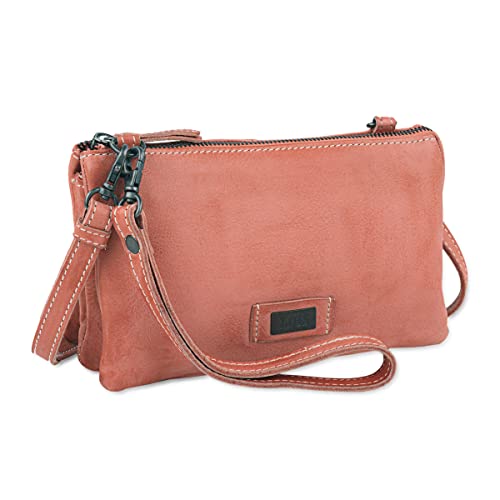Lois - Umhängetasche Damen Leder - Umhängetasche Leder Damen mit verstellbarem riemen - Kleine Umhängetasche Damen hergestellt aus hochwertigem material - Dauerhaft Ledertasche Damen Umhängetasch, Rot