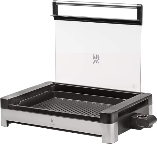 BEPER Elektrogrill Mit Glasdeckel - 2200W, Antihaftbeschichtet, 5 Temperaturstufen