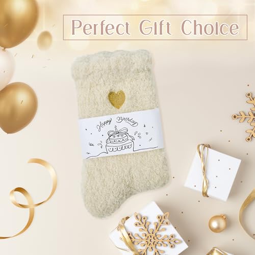 Image of American Trends Fuzzy Socks for Women in Gift Box, Ultra-Soft Cloud Sleep Socks Gifts for Women, Ready to Gift