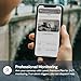 Luna Indoor Camera 360-Degree Pan/Tilt, Pet/Person/Vehicle AI Motion Detection, Plug-in, Night Vision, Two Way Audio, Cloud Storage, Wi-Fi Camera for Room Office Smart Home Security (White)