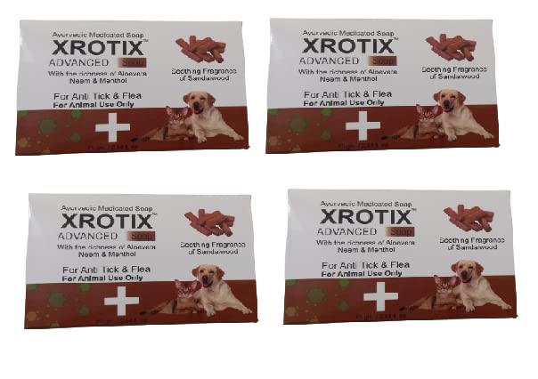 See full amazon price history chart for Chelsea Aayurvedic Medicated Soap XROTIX Advanced Soap with The Richness of Aloevera Neem & Menthol for Anti Tick & Flea for Animal Use Only (Pack of 4) Chelsea Aayurvedic Medicated Soap XROTIX Advanced Soap with The Richness of Aloevera Neem & Menthol for Anti Tick & Flea for Animal Use Only (Pack of 4) (B0C3RFSW98) Amazon Price History, Amazon Price Tracker