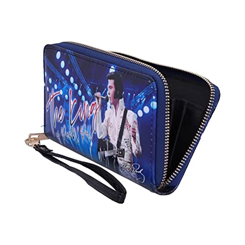 Nemesis Now Elvis The King of Rock and Roll Blue Womens Purse, 19cm2