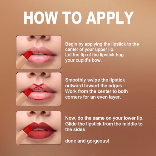 Image of One Wish Creamy Matte Lipstick - Not So Basic Red 28 | Long Lasting | Full Coverage | Smooth Finish | 3.8g