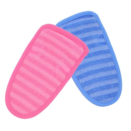 ibasenice 2 piezas Guantes Exfoliantes Doble Textura Manoplas Baño Korean Exfoliating Mitt Para Piel Muerta Ergonómico Lavables Suaves Y Profundos Para Ducha Spa Corporal