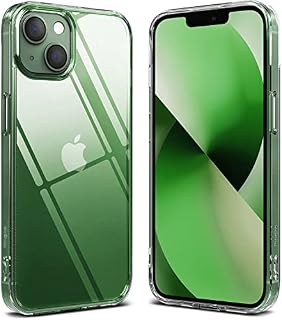 Ringke Fusion Compatible with iPhone 13 Mini Case, Hard Minimal Yellowing Clear Back Shockproof Soft TPU Bumper Phone Cover for 5.4-inch (2021) - Transparent