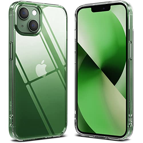 【Ringke】iPhone13 mini 用 ケース ストラップホール付き 全透明 [米軍MIL規格取得] スマホケース 滑り止め 落下防止 カバー Qi 充電 Fusion - Clear