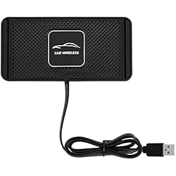 Cargador Inalámbrico Móvil Bmw TKSE Alfombrilla de carga rápida, cargador inalámbrico QI de carga rápida para coche, almohadilla antideslizante para teléfono