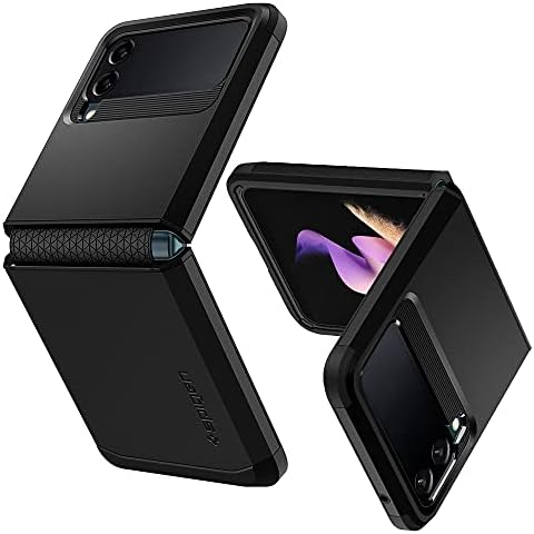 Spigen Tough Armor [Hinge Protection Technology] designed for Galaxy Z Flip 3 5G Case Cover (2021) - Black