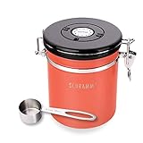 vorratsdose orange alternativ auch perfekt geeignet zum Aufbewahren von Müsli, Nudeln, Reis, Zucker und vieles mehr