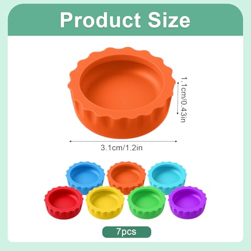 7 Stück Kleine Futternäpfe Für Reptilien, Crested Gecko Futter- Und Wassernapf Für Reptilien, Wiederverwendbare Futternäpfe Einsiedlerkrebse Gecko Wassernäpfe Für Bartagamen, Terrarien, Schildkröten